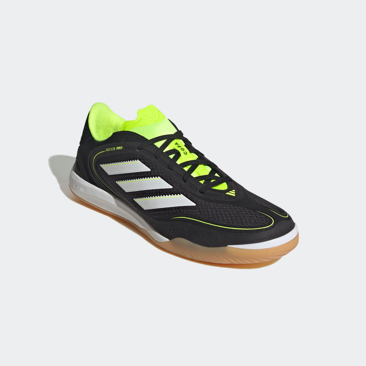 adidas Copa Court Pro IN Indoor Men's Soccer Shoes-Black/White/Lemon