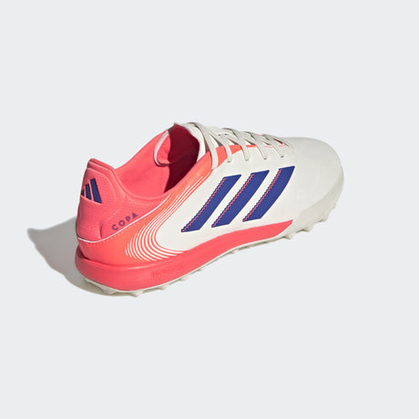adidas Copa Pure III League TF Men's Soccer Cleats - White/Lucid Blue/Signal Coral