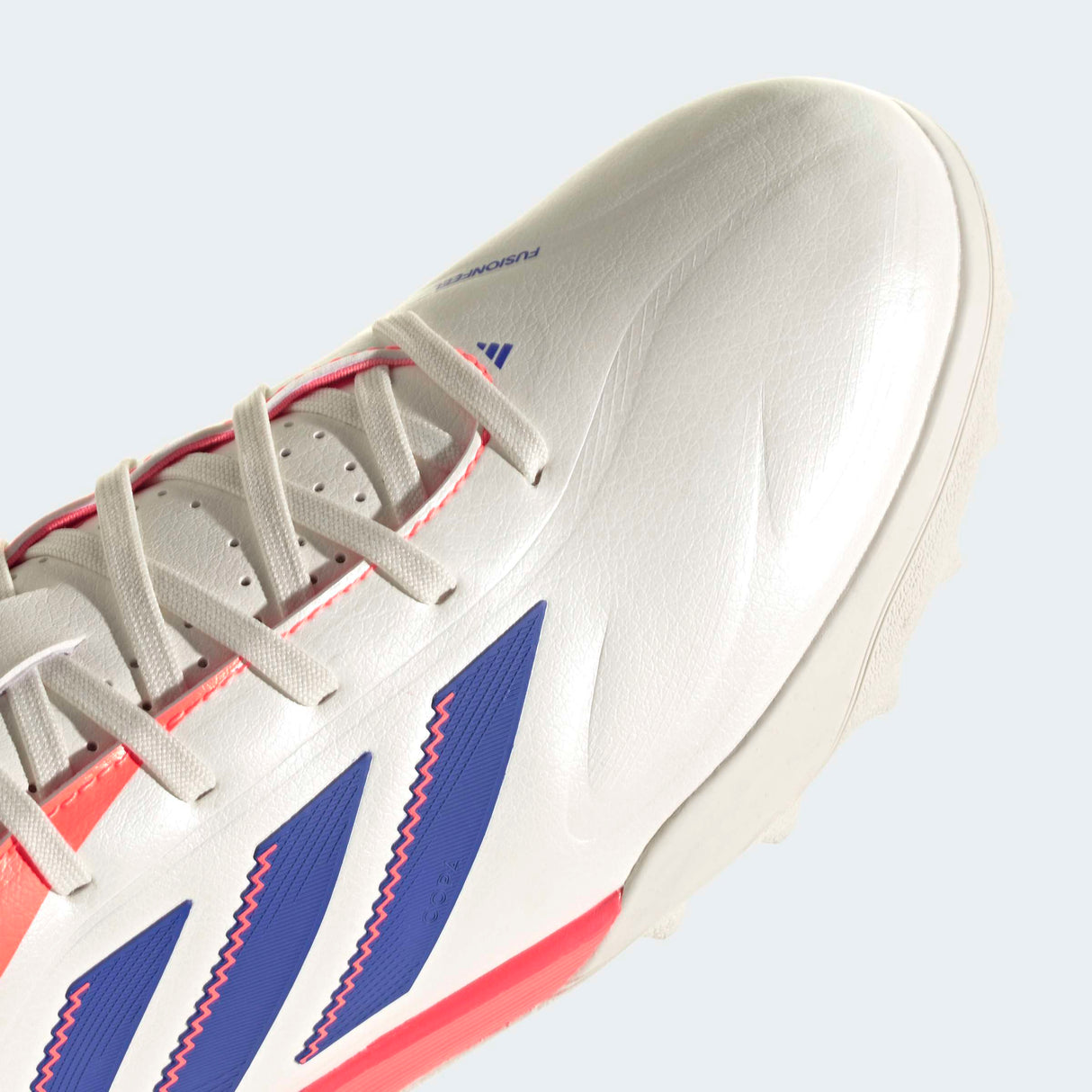 adidas Copa Pure III League TF Men's Soccer Cleats - White/Lucid Blue/Signal Coral