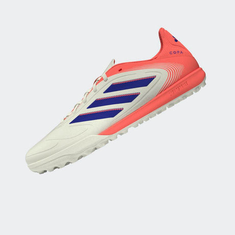 adidas Copa Pure III League TF Men's Soccer Cleats - White/Lucid Blue/Signal Coral