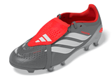 adidas Predator Elite Fold-Over Tongue FG Youth Soccer Cleats - Grey/Red