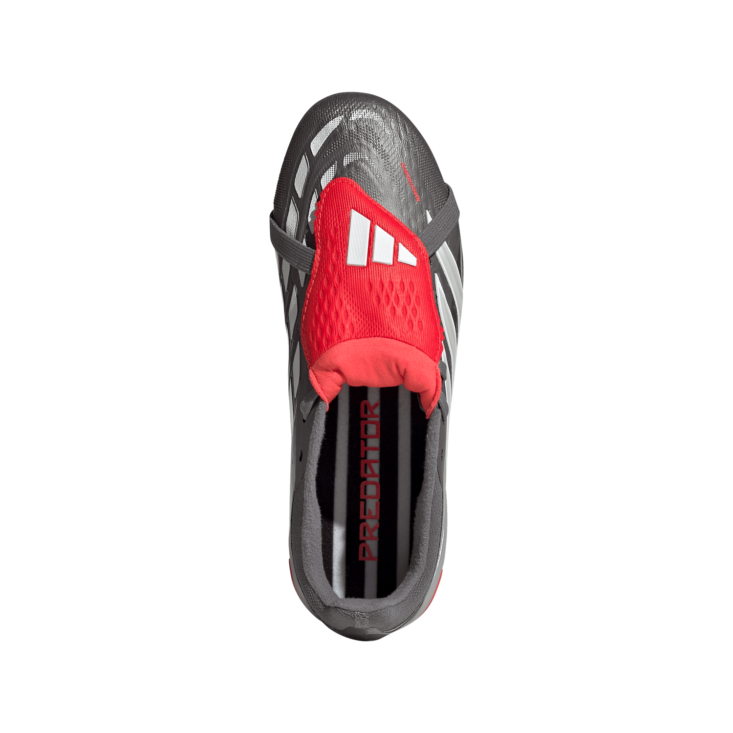 adidas Predator Elite Fold-Over Tongue FG Youth Soccer Cleats - Grey/Red