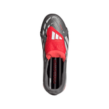 adidas Predator Elite Fold-Over Tongue FG Youth Soccer Cleats - Grey/Red
