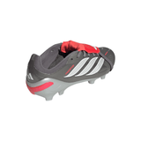 adidas Predator Elite Fold-Over Tongue FG Youth Soccer Cleats - Grey/Red