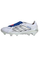 adidas Predator Pro Fold-Over Tongue FG Firm Ground Men's Soccer Cleats - White/Zero Metallic/Blue