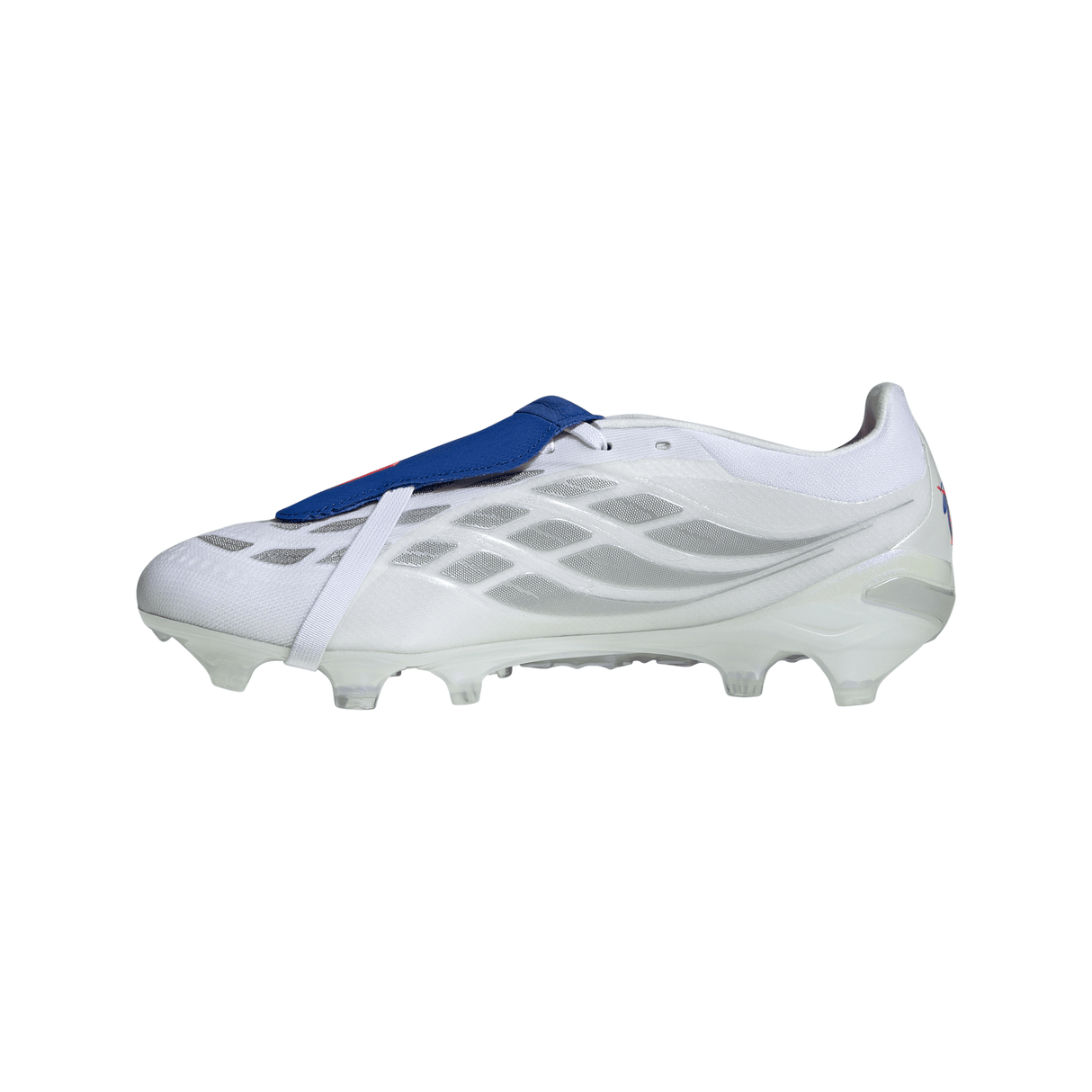 adidas Predator Pro Fold-Over Tongue FG Firm Ground Men's Soccer Cleats - White/Zero Metallic/Blue