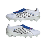 adidas Predator Pro Fold-Over Tongue FG Firm Ground Men's Soccer Cleats - White/Zero Metallic/Blue