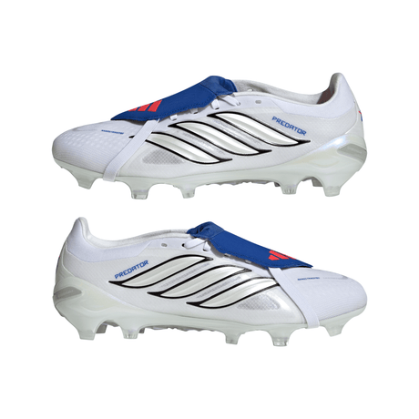 adidas Predator Pro Fold-Over Tongue FG Firm Ground Men's Soccer Cleats - White/Zero Metallic/Blue