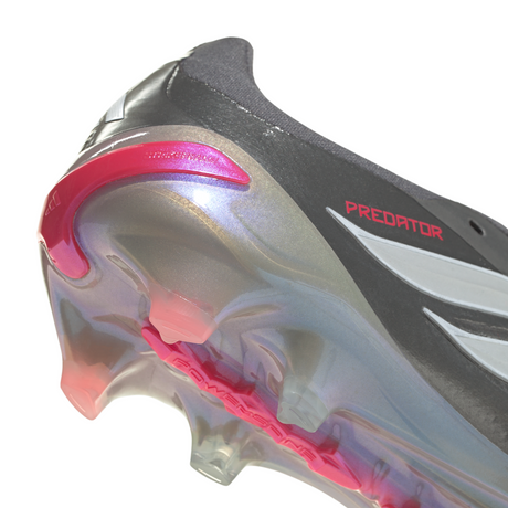 Botas de fútbol para hombre adidas Predator Pro Fold-Over Tongue FG - Gris/Rojo
