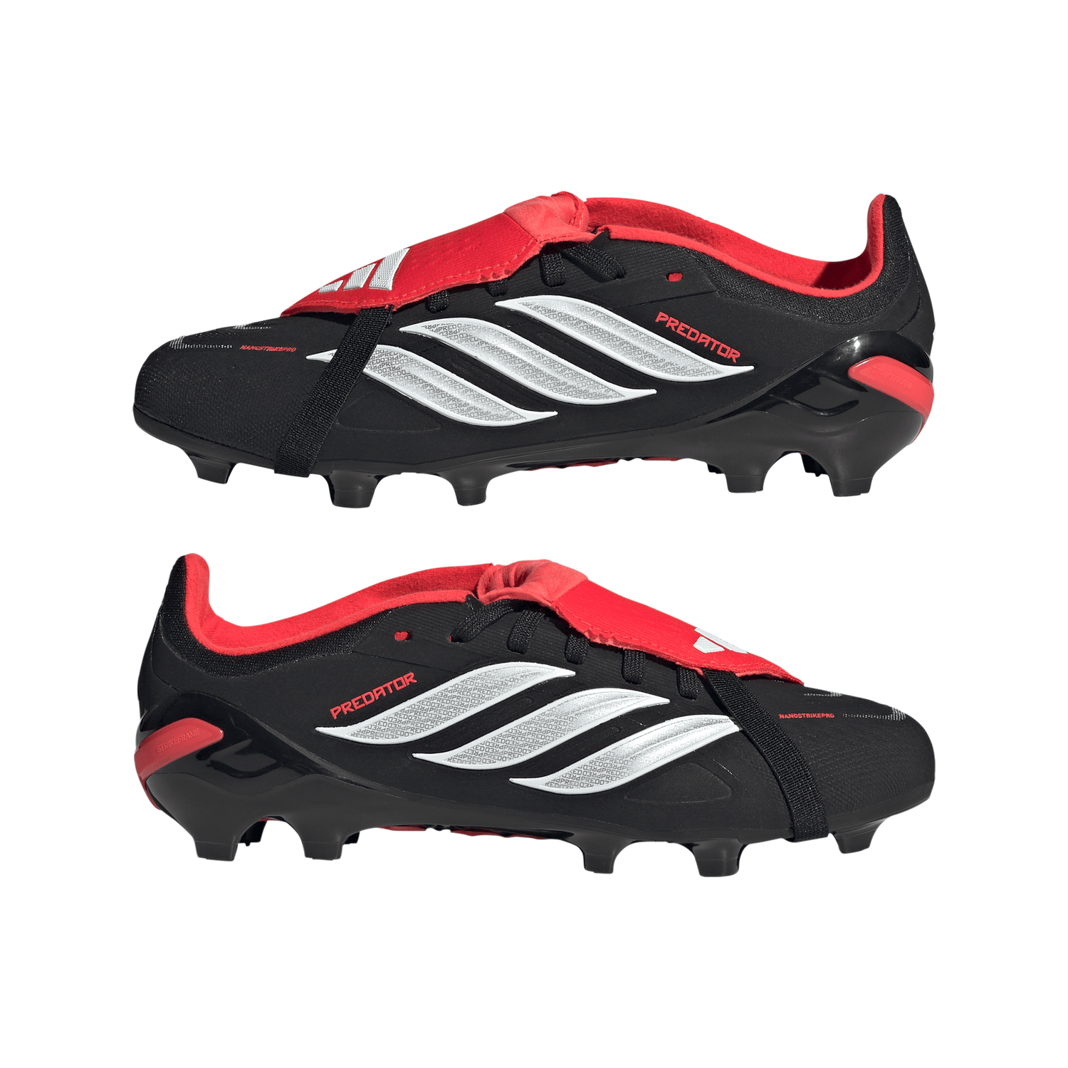 adidas Predator Elite Fold-Over Tongue FG Firm Ground Youth Soccer Cleats - Black