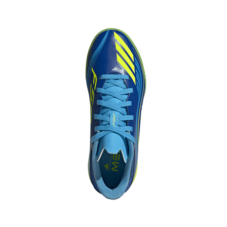 adidas F50 Messi League TF Youth Soccer Cleats - Royal Blue/Yellow/Blue