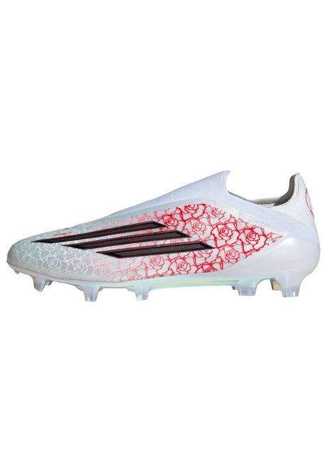 adidas F50 Elite Laceless FG Firm Ground Men's Soccer Cleats - White/Black/Red