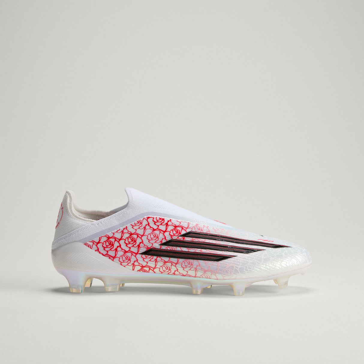 adidas F50 Elite Laceless FG Firm Ground Men's Soccer Cleats - White/Black/Red