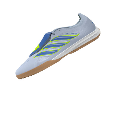 adidas Predator League Fold-Over Tongue IN Indoor Men's Soccer Shoes - Sky/Blue/Yellow