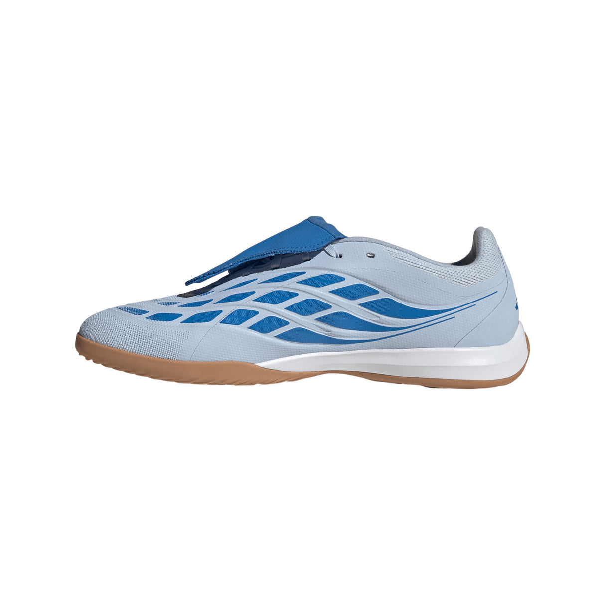 adidas Predator League Fold-Over Tongue IN Indoor Men's Soccer Shoes - Sky/Blue/Yellow