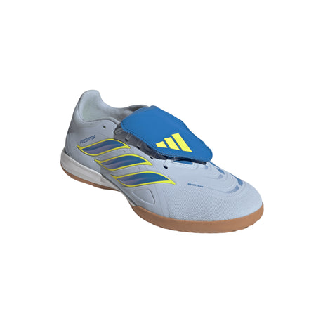 adidas Predator League Fold-Over Tongue IN Indoor Men's Soccer Shoes - Sky/Blue/Yellow