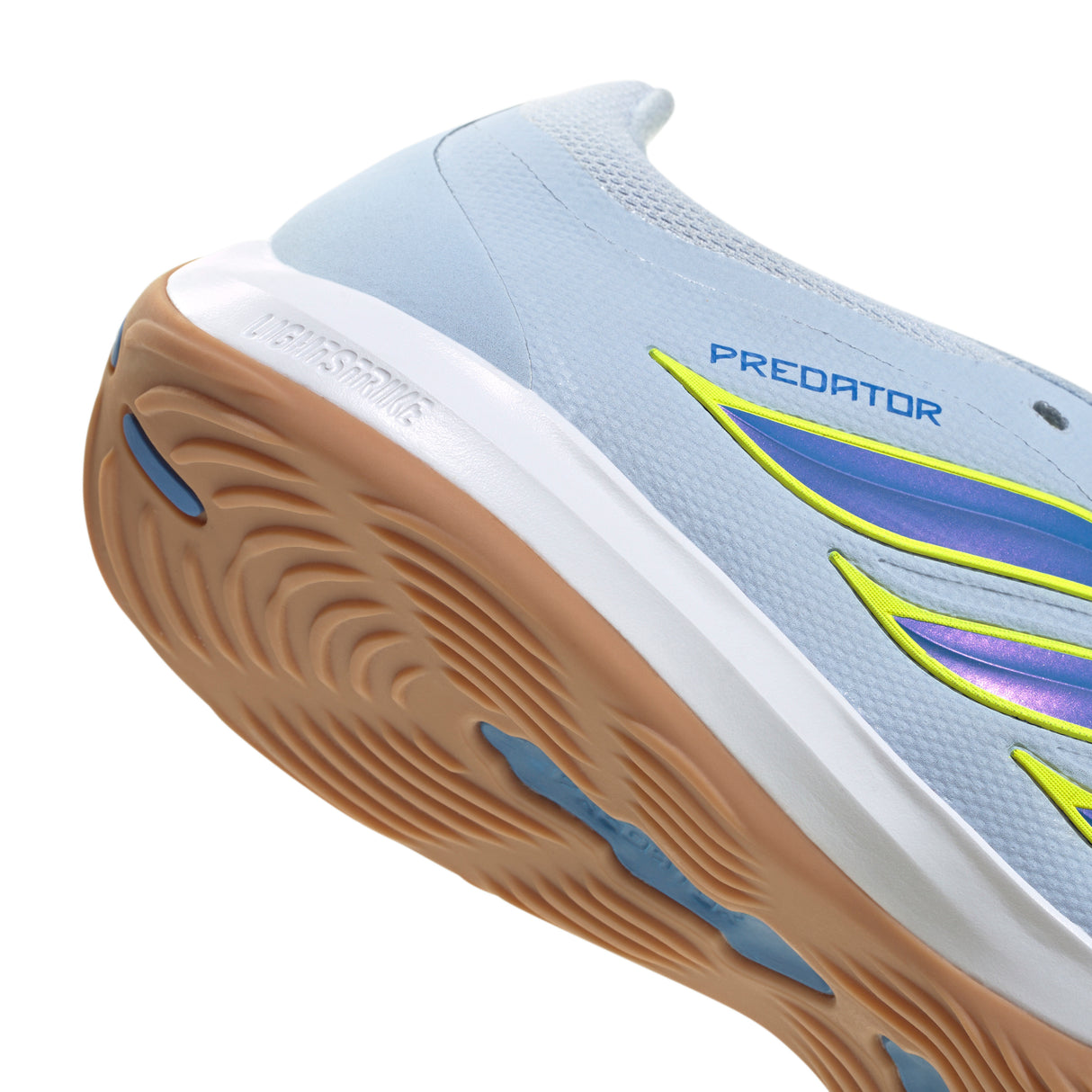 adidas Predator League Fold-Over Tongue IN Indoor Men's Soccer Shoes - Sky/Blue/Yellow