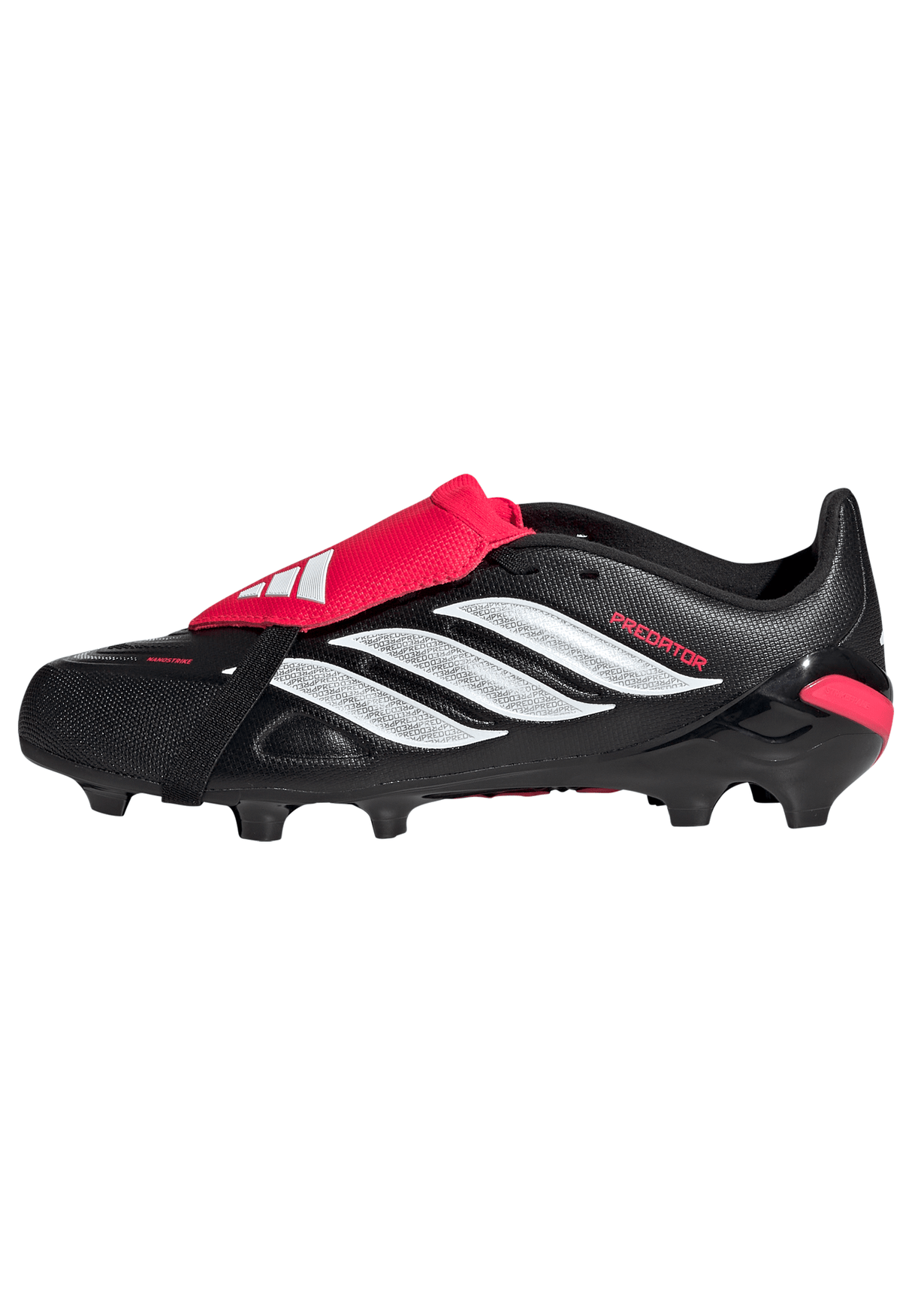 adidas Predator League Fold-Over Tongue FG Firm Ground Youth Soccer Cleats - Black/White