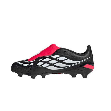 adidas Predator League Fold-Over Tongue FG Firm Ground Youth Soccer Cleats - Black/White