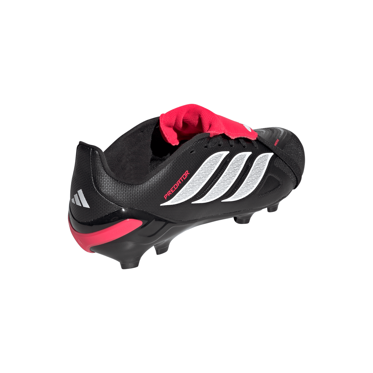 adidas Predator League Fold-Over Tongue FG Firm Ground Youth Soccer Cleats - Black/White