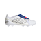 adidas Predator League Fold-Over Tongue FG Firm Ground Youth Soccer Cleats - White/Zero Metallic/Blue
