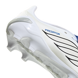 adidas Predator League Fold-Over Tongue FG Firm Ground Youth Soccer Cleats - White/Zero Metallic/Blue