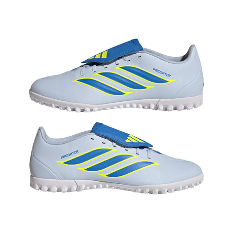 adidas Predator Club Fold-Over Tongue TF Turf Men's Soccer Cleats - Sky/Blue/Yellow