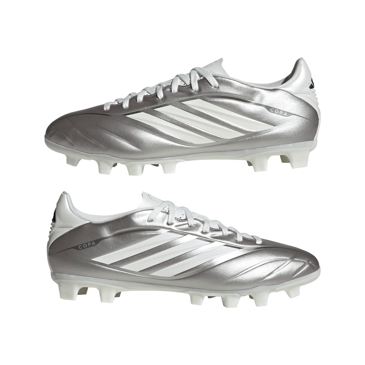 Tacos de fútbol para hombre adidas Copa Pure IV Club FG/MG de terreno firme/múltiple - Plata metálico