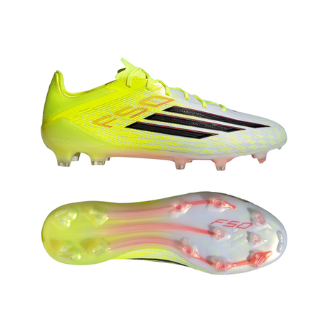 Tacos de fútbol para hombre adidas F50 Elite FG Firm Ground - Amarillo/Negro/Rojo