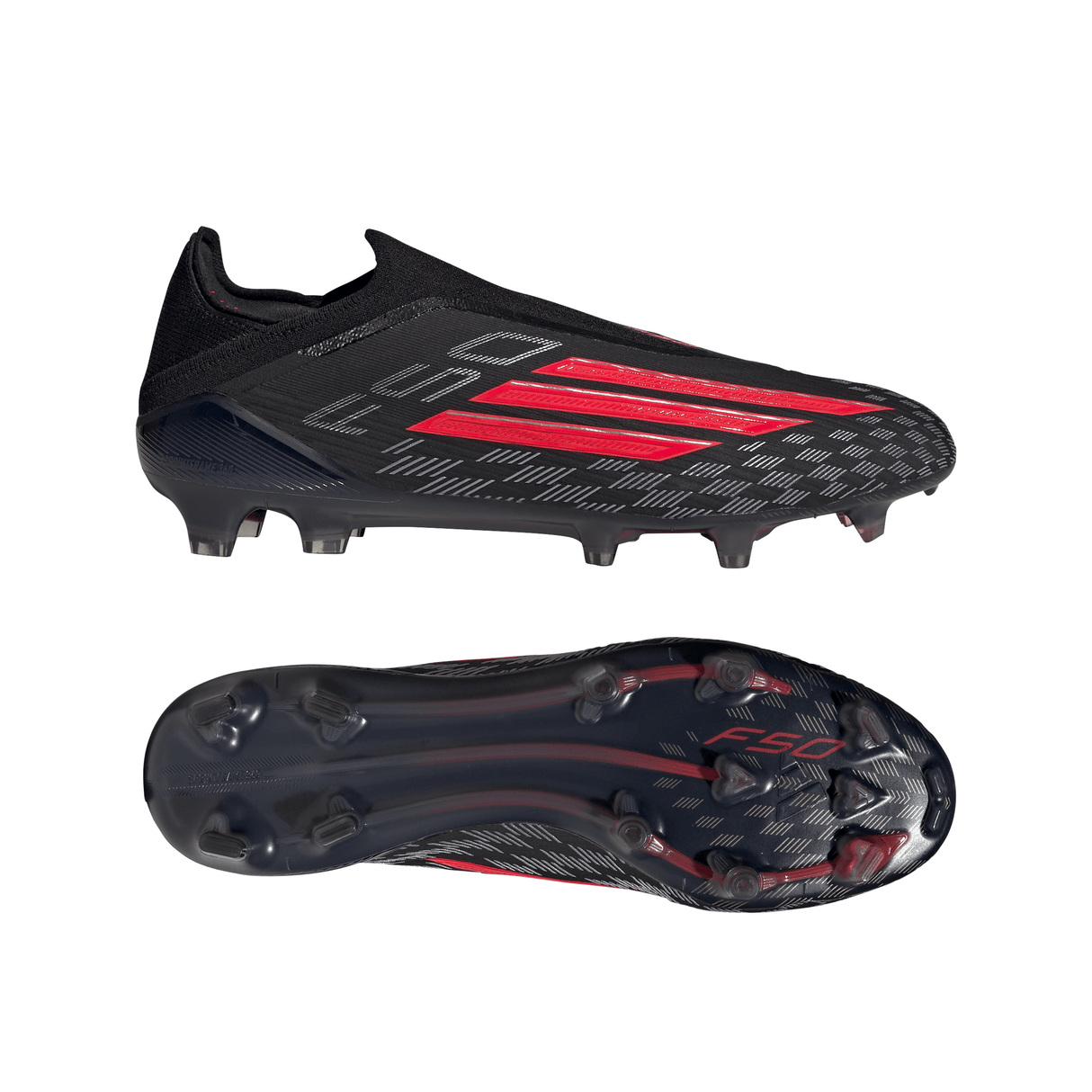 adidas F50 Elite Laceless FG  Firm Ground Men´s Soccer Cleats - Black/Red