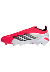 adidas Predator Elite Laceless FG Firm Ground Youth Soccer Cleats - Red/Black/White
