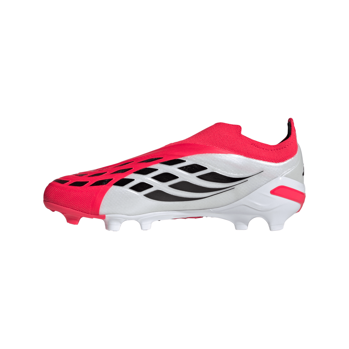 adidas Predator Elite Laceless FG Firm Ground Youth Soccer Cleats - Red/Black/White