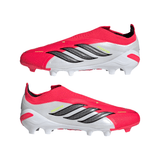 adidas Predator Elite Laceless FG Firm Ground Youth Soccer Cleats - Red/Black/White