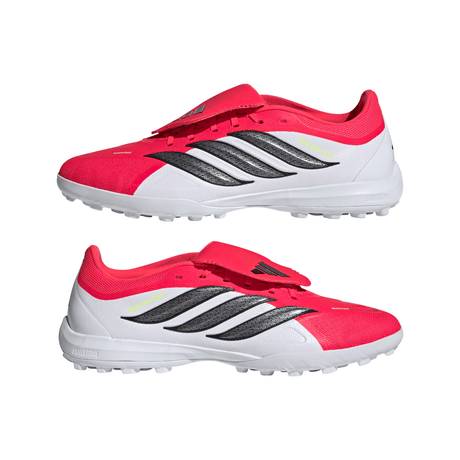 adidas Predator League Fold-Over Tongue TF Turf Men's Soccer Cleats - Red/Black/White