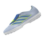 Botines de fútbol adidas Predator League TF Turf de hombre con lengüeta plegable - Cielo/Azul/Amarillo