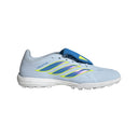 Botines de fútbol adidas Predator League TF Turf de hombre con lengüeta plegable - Cielo/Azul/Amarillo