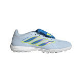 Botines de fútbol adidas Predator League TF Turf de hombre con lengüeta plegable - Cielo/Azul/Amarillo