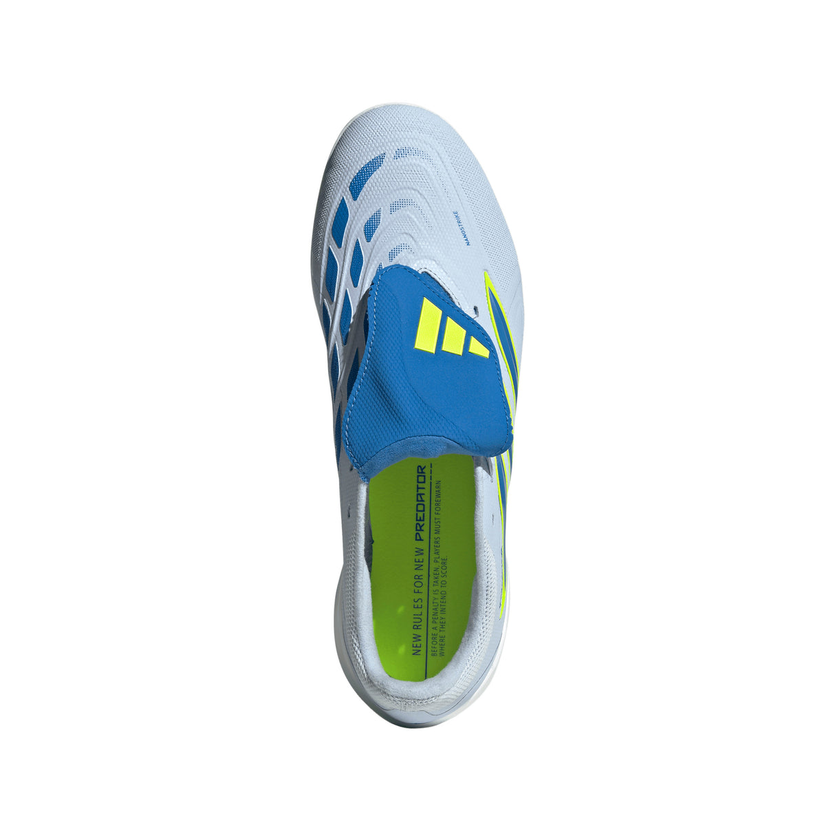 Botines de fútbol adidas Predator League TF Turf de hombre con lengüeta plegable - Cielo/Azul/Amarillo