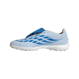 Botines de fútbol adidas Predator League TF Turf de hombre con lengüeta plegable - Cielo/Azul/Amarillo