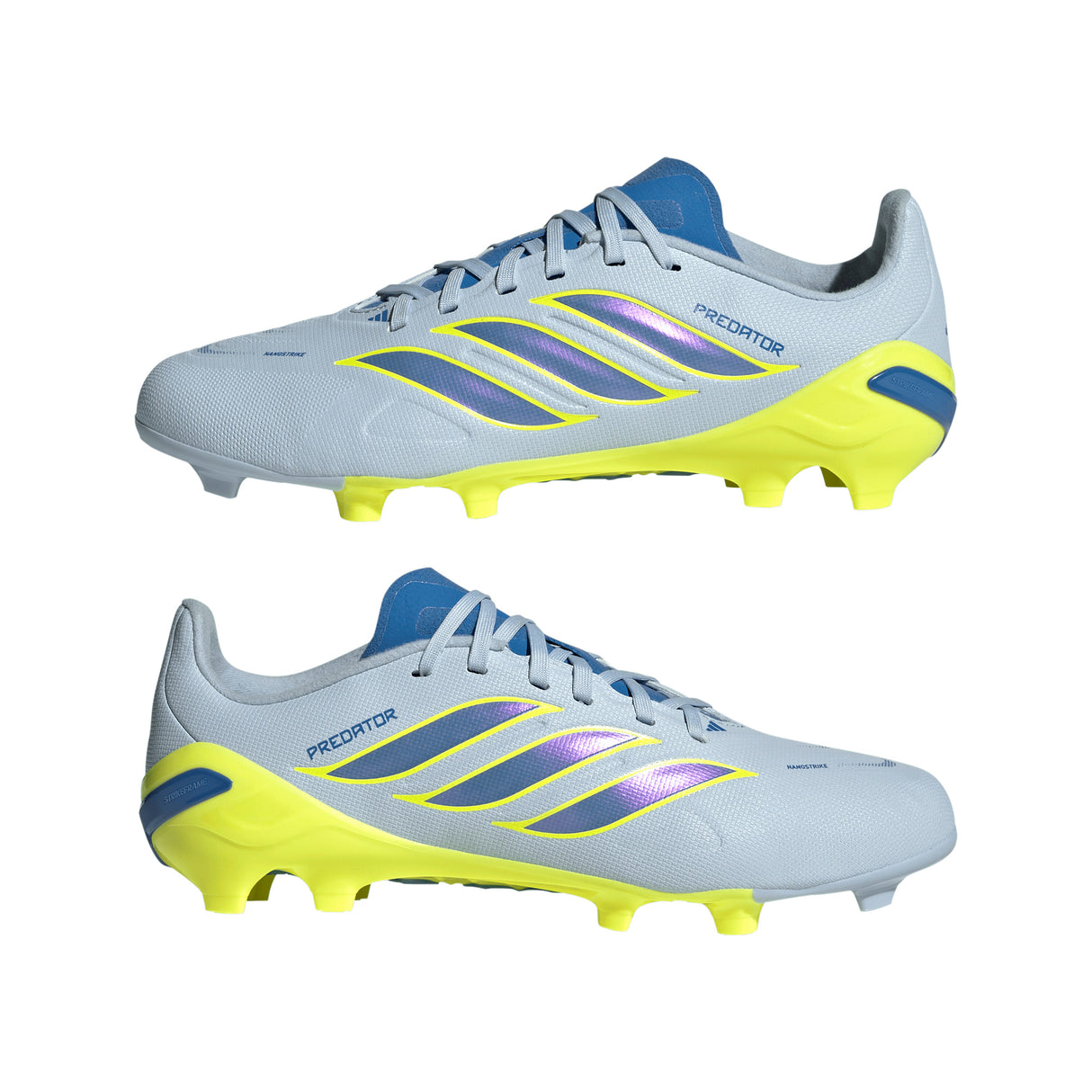 Botines de Fútbol Adidas Predator League FG para Joven - Azul Cielo/Azul/Amarillo