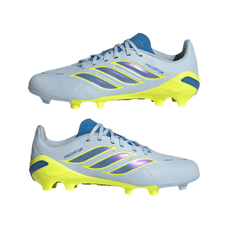 adidas Predator League FG Firm Ground Youth Soccer Cleats -Sky/Blue/Yellow