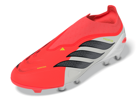 adidas Predator League Laceless FG Firm Ground Youth Soccer Cleats - Red/Black/White