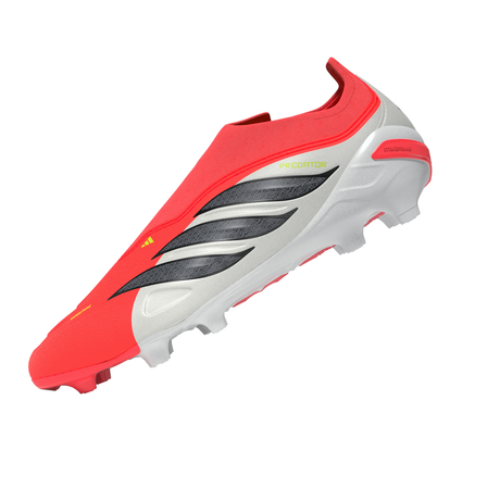 adidas Predator League Laceless FG Firm Ground Youth Soccer Cleats - Red/Black/White