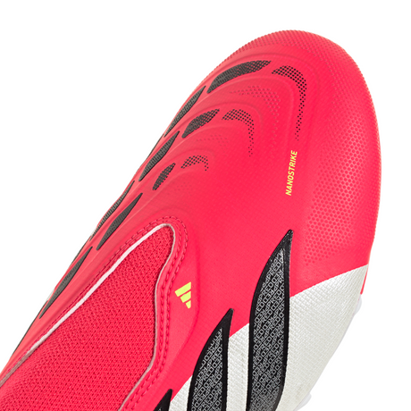 adidas Predator League Laceless FG Firm Ground Youth Soccer Cleats - Red/Black/White