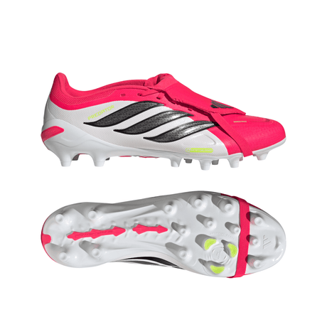 adidas Predator League Fold-Over Tongue AG Artificial Ground Men's Soccer Cleats - Red/Black/White