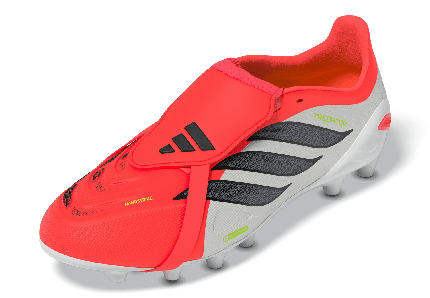 adidas Predator League Fold-Over Tongue AG Artificial Ground Youth Soccer Cleats - Red/Black/White