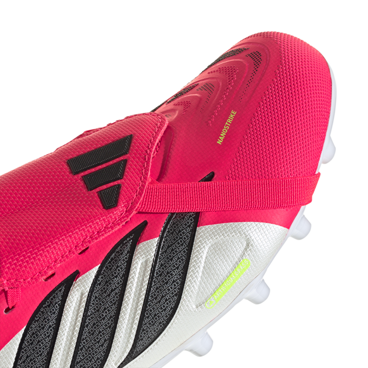 adidas Predator League Fold-Over Tongue AG Artificial Ground Youth Soccer Cleats - Red/Black/White