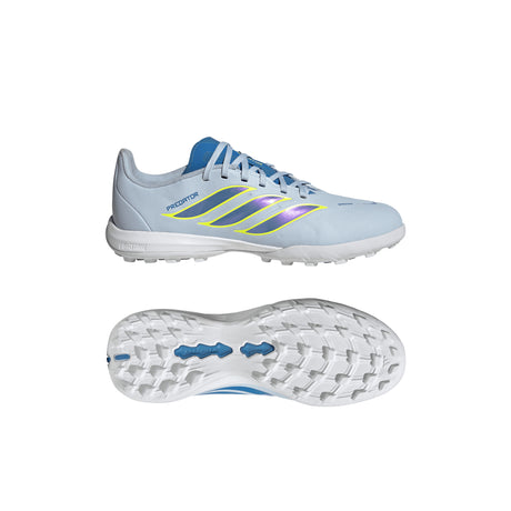 adidas Predator League TF Turf Youth Soccer Cleats - Sky/Blue/Yellow