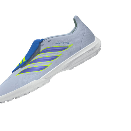 adidas Predator League Fold-Over Tongue TF Turf Youth Soccer Cleats -Sky/Blue/Yellow