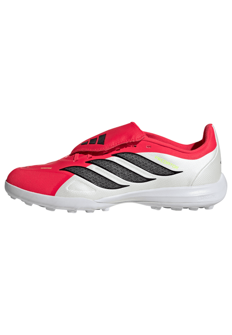 adidas Predator League Fold-Over Tongue TF Turf Youth Soccer Cleats - Red/Black/White